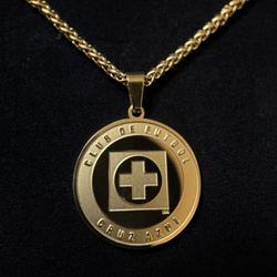 Cruz Azul Polished Stainless Steel Necklace