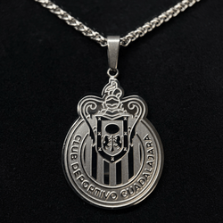 Chivas Guadalajara 18K Gold Plated Stainless Steel Necklace