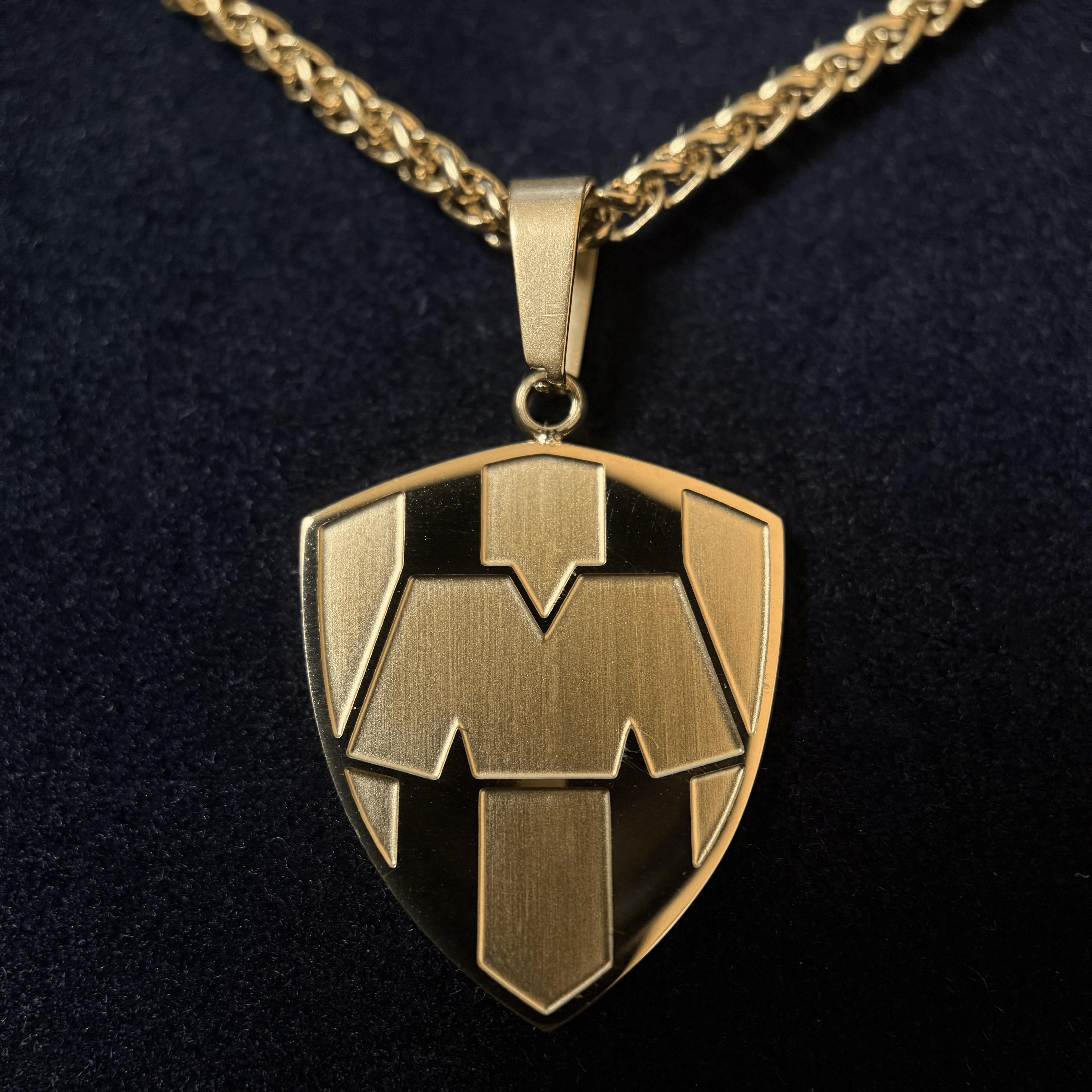 Rayados de Monterrey 18K Gold Plated Stainless Steel Necklace