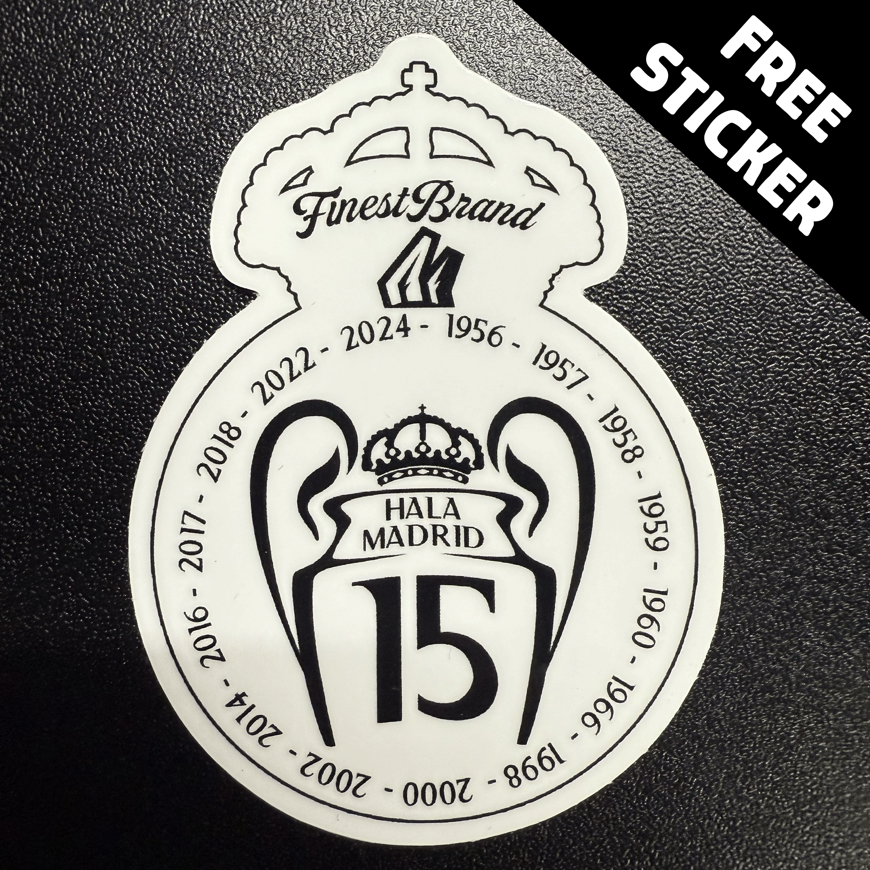 Real Madrid [2025] 18K Gold Plated Stainless Steel Necklace