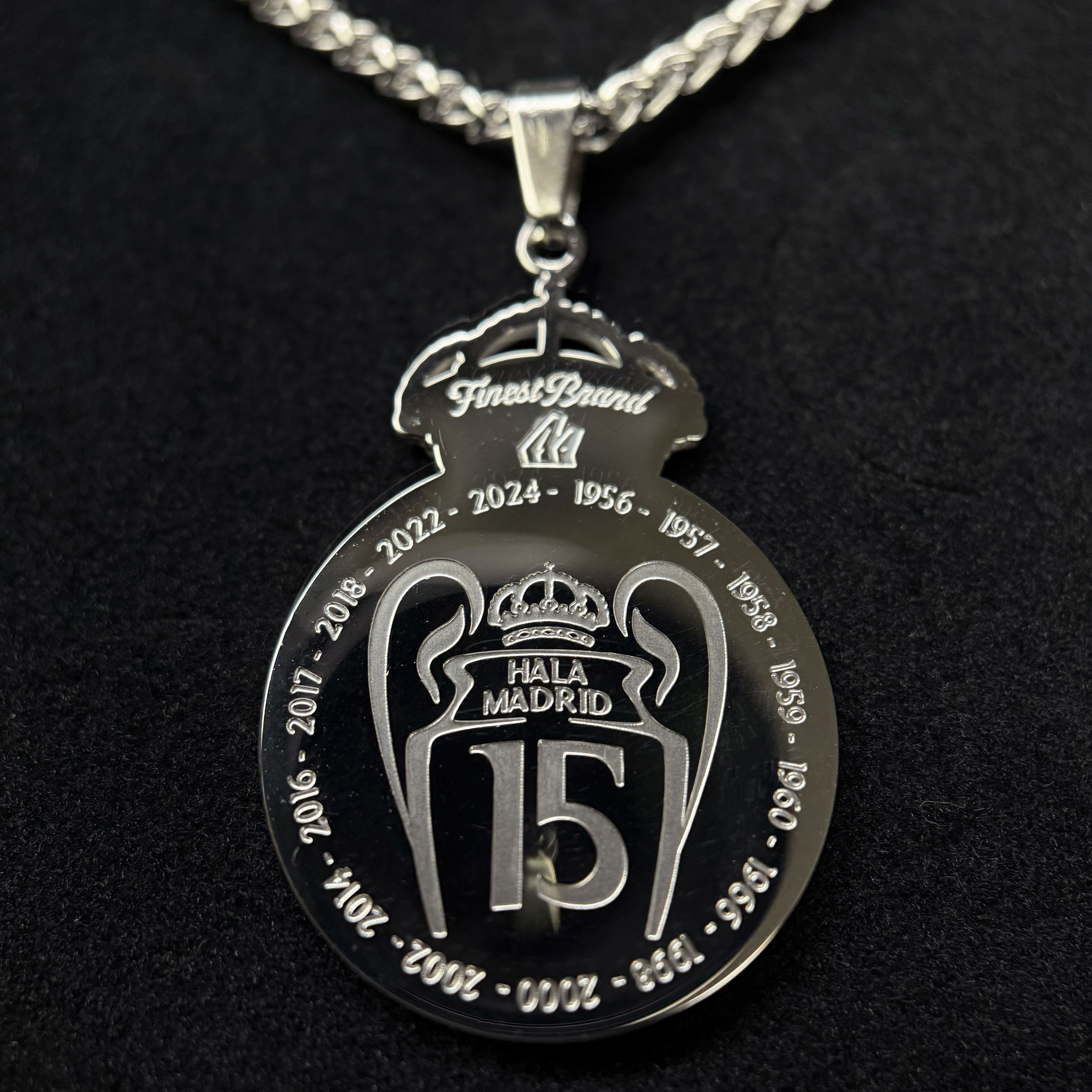 Real Madrid [2025] 18K Gold Plated Stainless Steel Necklace