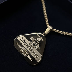 Pumas UNAM 18K Gold Plated Stainless Steel Necklace