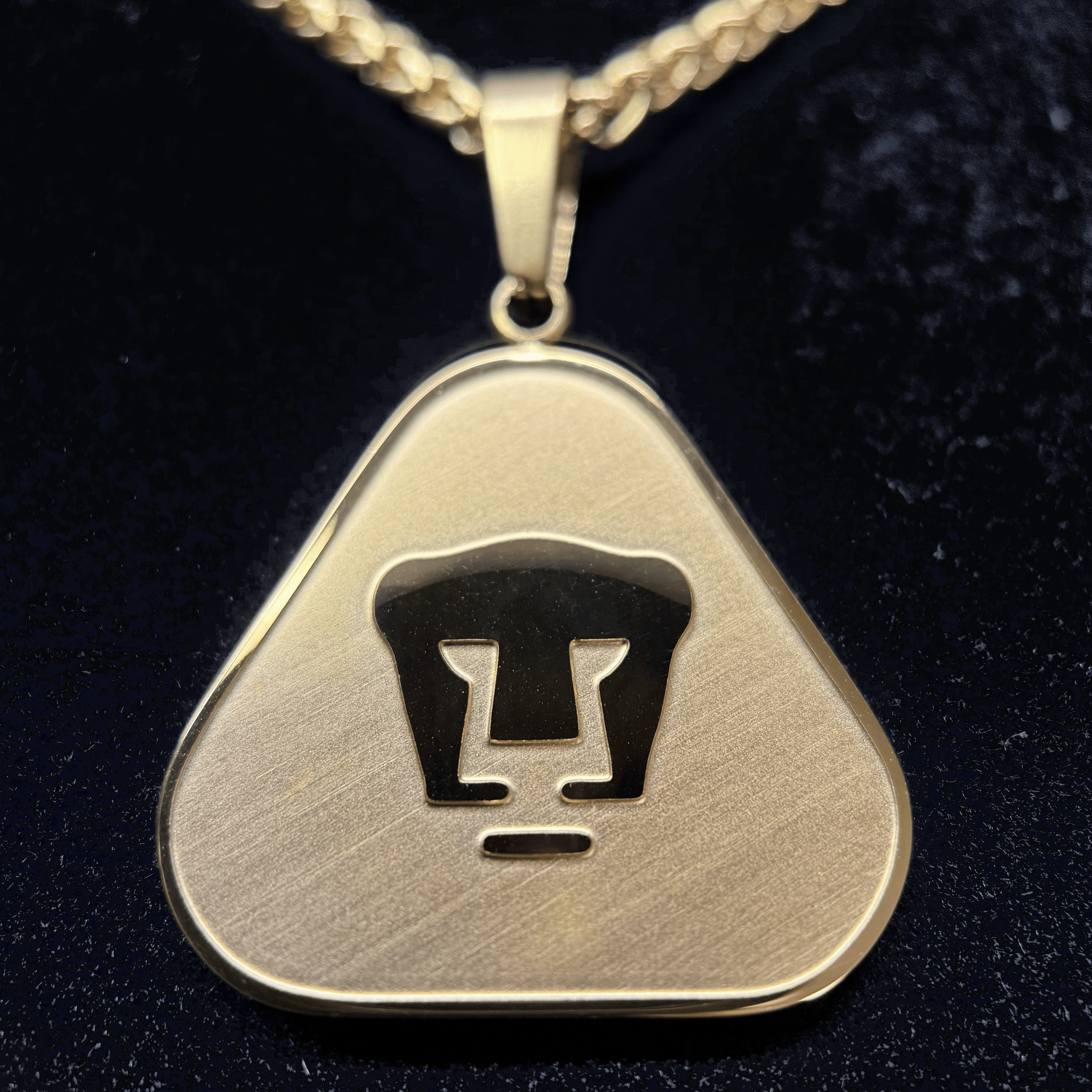 Pumas UNAM 18K Gold Plated Stainless Steel Necklace